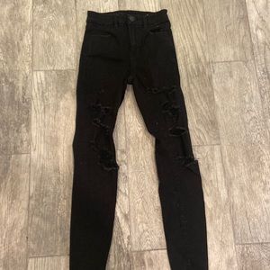 American eagle black skinny jeans